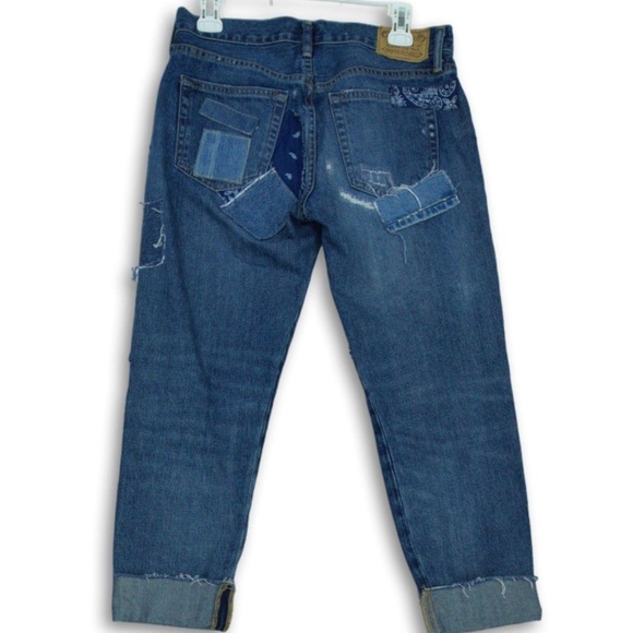 Polo Ralph Lauren Avery Boyfriend Blue
Patchwork Distressed Jeans Women's sz 26 - Picture 6 of 12